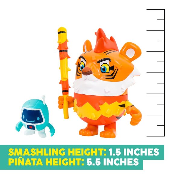 Pinata Smashlings Roblox Pinata Box Mo The Tiger Pinata Character Figure w/Stick - Picture 9 of 11